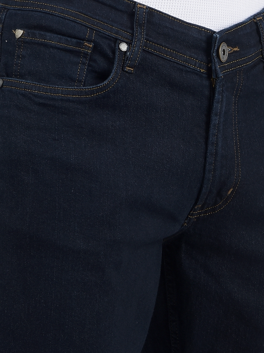 Numero Uno Men Solid Dark Blue Jeans